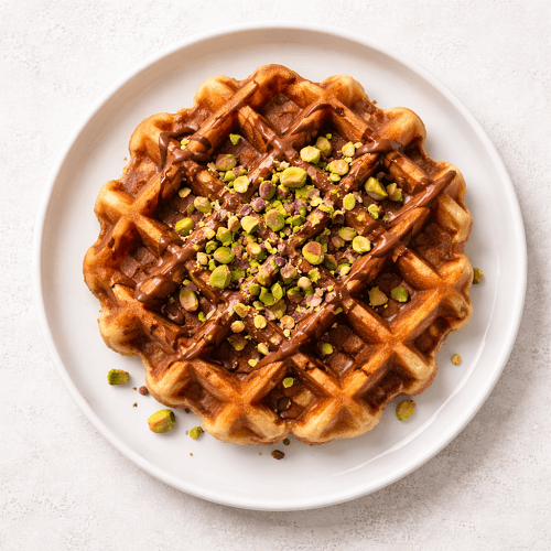 Milk Chocolate Pistachio Waffle 
