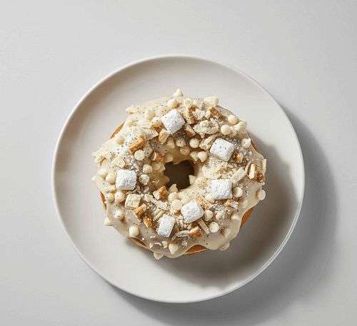 White Chocolate Loaded Doughnuts 